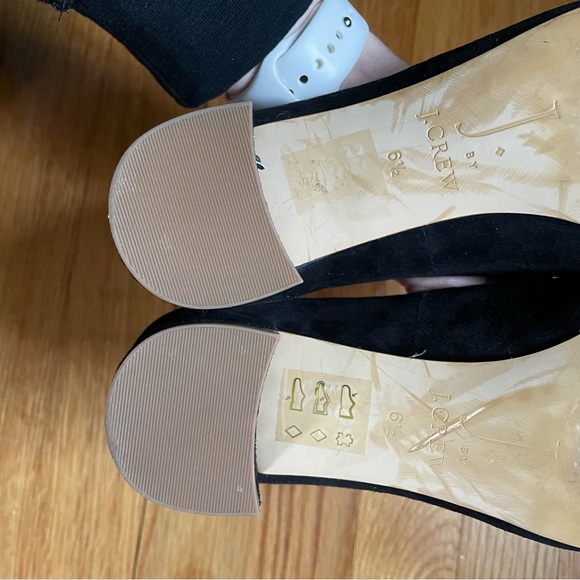 Black Suede Ballet Block Heel - Size 6.5 - J Crew Factory - Picture 12 of 13